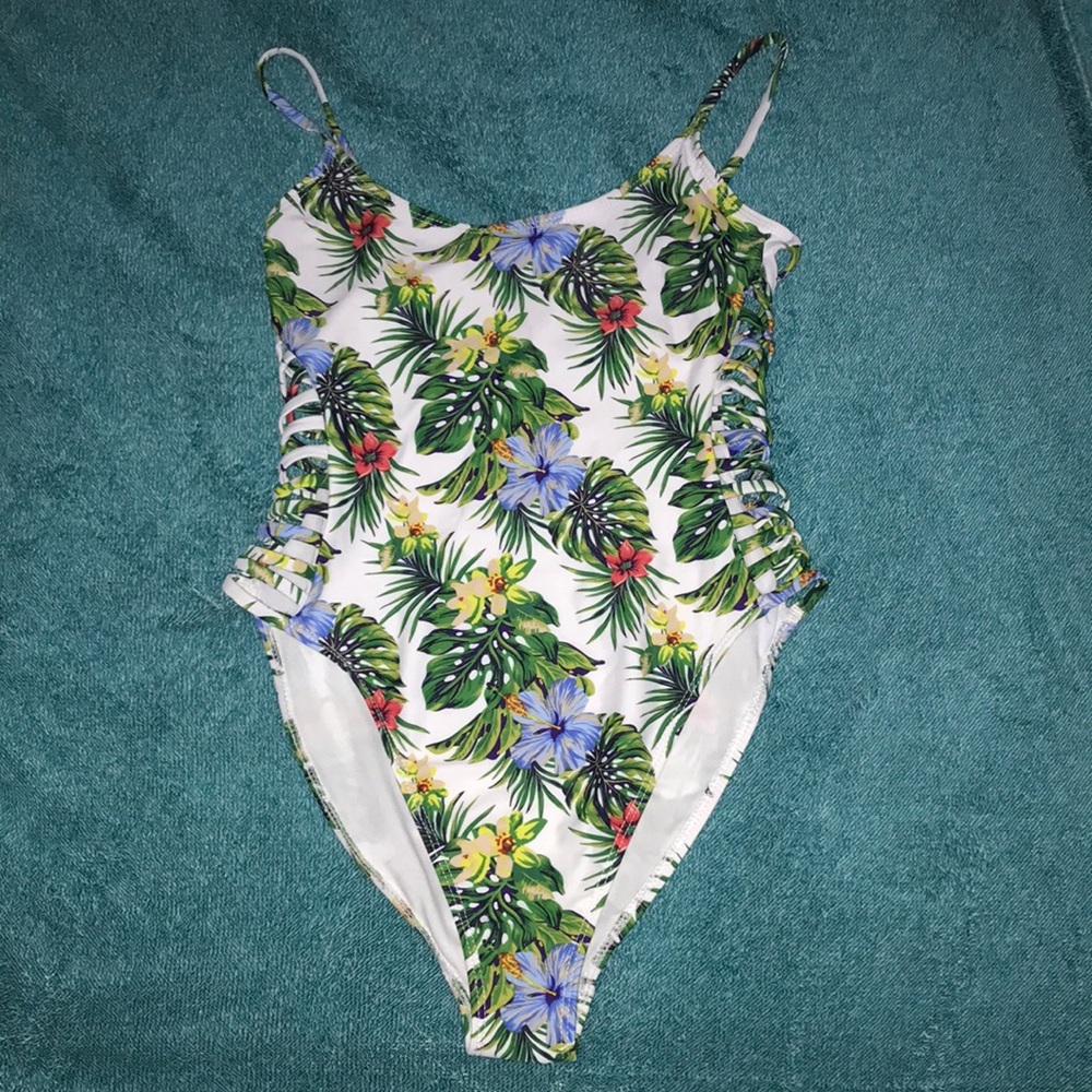 Tropical one piece swimsuit (brand new)